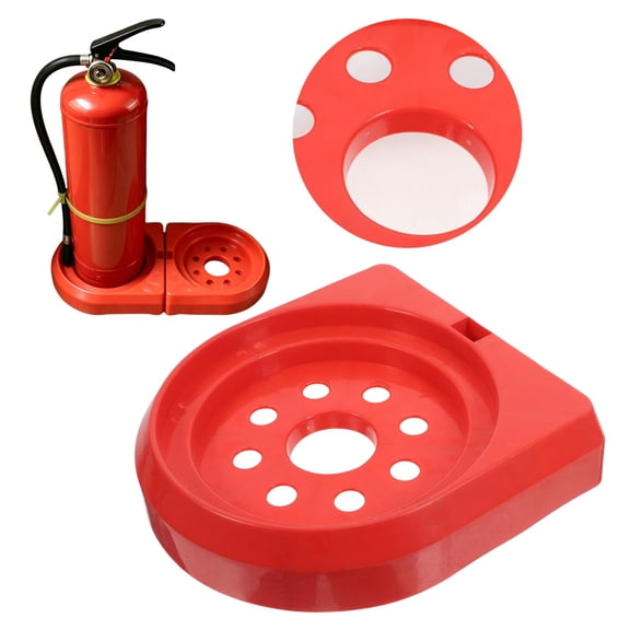 Fire Extinguisher Bracket, Plastic Mount Holder for Fire Extinguishers, Easy Installation, Tipping-Proof Storage Rack for Automotive, Home, Office, Garage, Truck Use, Red