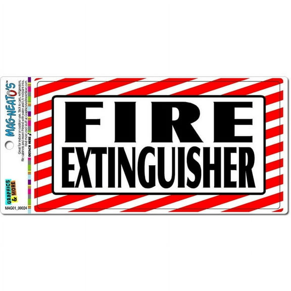 Fire Extinguisher Business Sign Automotive Car Refrigerator Locker Vinyl Magnet