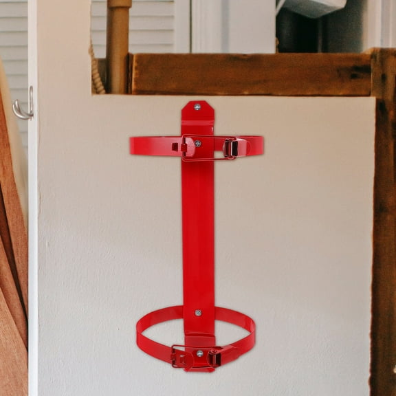 Fire Extinguisher Fixing Bracket Mount Kits Vehicle Car Holder Aluminum Red