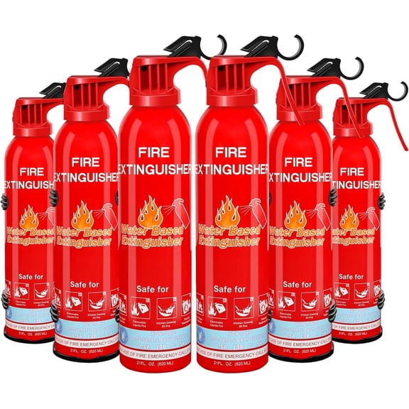 Fire Extinguisher for Home, Car, Kitchen, Vehicle, Boat, Garage, Portable A, B, C, K Class Fire Extinguishers with Mount, Emergency Survival Extinguisher, Easy Access, Versatile Fire Protection