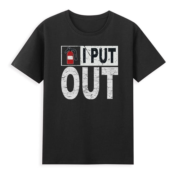 Fire Extinguisher I Put Out Funny Firefighter Saying Gift Vintage Men's T-Shirt