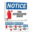 thumbnail image 1 of Fire Extinguisher Inside With Symbol OSHA Notice Vinyl Decal Label 7 Inch x 5 Inch - 5 Pack, 1 of 6
