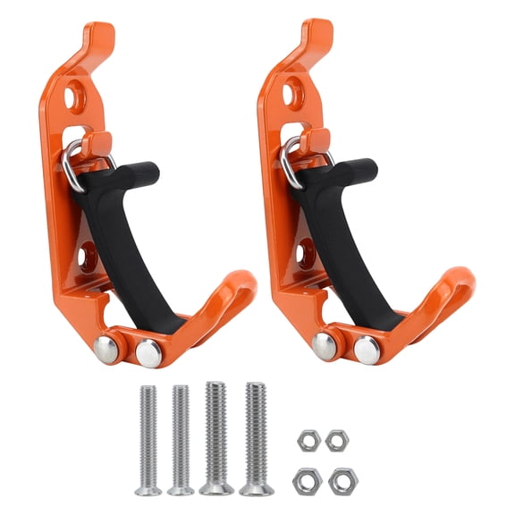 Fire Extinguisher Mount, Orange Multifunctional, 2 Pcs Brackets with 4 Screws 4 Nuts, for Vehicle Roof Rack Car Body