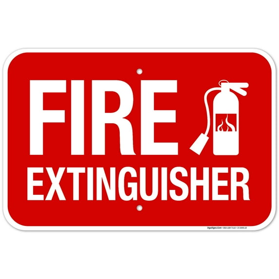Fire Extinguisher Sign, Fire Safety Sign, (SI-5698)