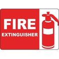 Fire Extinguisher Sign w/Symbol Safety Signs Fire Safety Signs 8x12