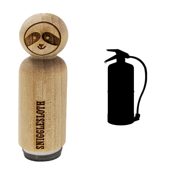 Fire Extinguisher Solid Rubber Stamp for Scrapbooking Crafting Stamping - Mini 1/2 Inch