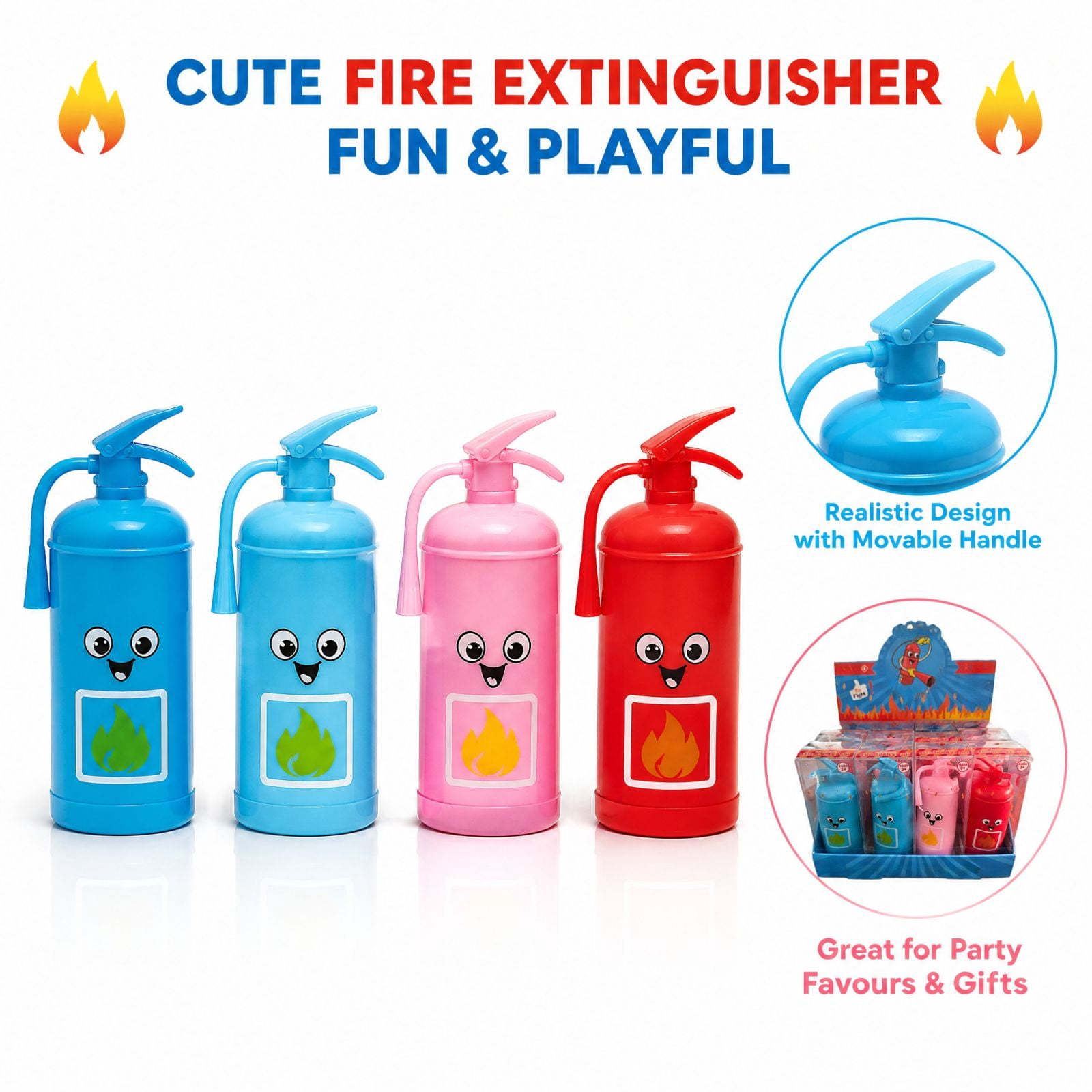 Random Men Fac Fire Extinguisher Squishy Fidget Toy Building Block Filled Stress ...