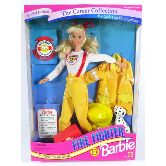 Fire Fighter Barbie Doll The Career Collection Special Edition 1994 Mattel 13553