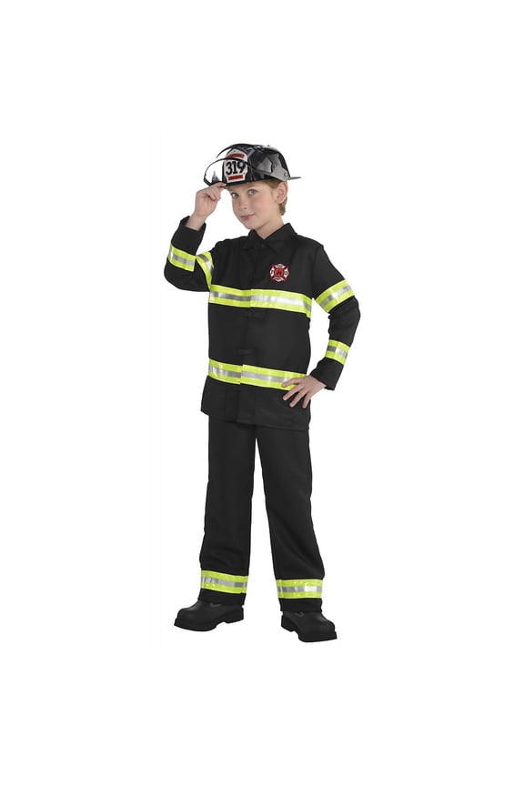 Fire Fighter Child Costume - Large