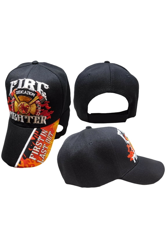 Fire Fighter Dept Department Tradition Dedication Sacrifice FILO Emb Cap Hat RUF