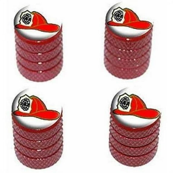 Fire Fighter Helmet Fire Department Tire Rim Wheel Aluminum Valve Stem Caps, Multiple Colors