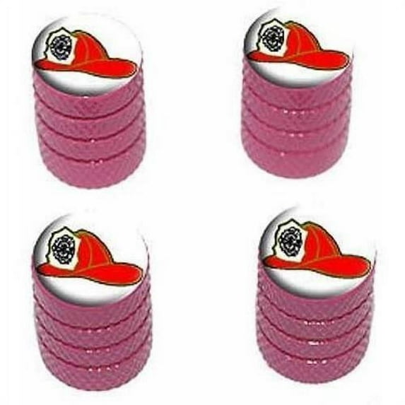 Fire Fighter Helmet Fire Department Tire Rim Wheel Aluminum Valve Stem Caps, Multiple Colors