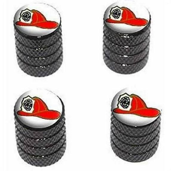 Fire Fighter Helmet Fire Department Tire Rim Wheel Aluminum Valve Stem Caps, Multiple Colors
