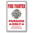 thumbnail image 1 of Fire Fighter Novelty Sign | Indoor/Outdoor | Funny Home Décor for Garages, Living Rooms, Bedroom, Offices | SignMission Fireman Gift Emt First Responder Police Sign Wall Plaque, 1 of 4