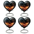 thumbnail image 1 of Fire Fighter Urn, Keepsake Urns for Human Ashes, Urn for Ashes for Women, Cremation Urns for Human Ashes, Mini Urns for Human Ashes, Urn for Ashes for men(Size - 3inch, 4 Pcs), 1 of 3