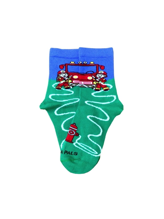 Fire Fighters and Truck Socks (Ages 3-7) Size: Small (Age 3-5)