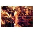 thumbnail image 1 of Fire Flame Ceramic Tile Mural Kitchen Backsplash Bathroom Shower, 400592-L64, 1 of 3