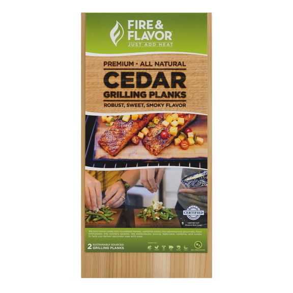 Fire & Flavor Cedar Grilling Planks, 2.0 CT