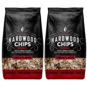 Fire & Flavor 2 Chip Bundle   Cherry Smoking Wood Chips for Grilling & BBQ