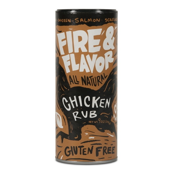 Fire & Flavor All Natural Chicken Rub, 9oz