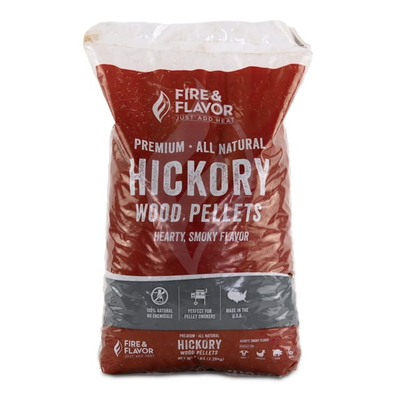 Fire & Flavor Grill Wood Pellets, Hearty Smoky Flavor, 5 lbs