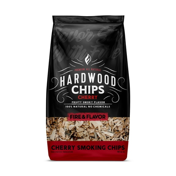 Fire & Flavor Premium All Natural Cherry Hardwood Smoking Chips, 2-lb.