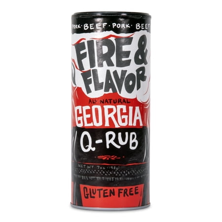 Fire & Flavor Signature Series All Natural Georgia-Q Dry Rub, 7oz