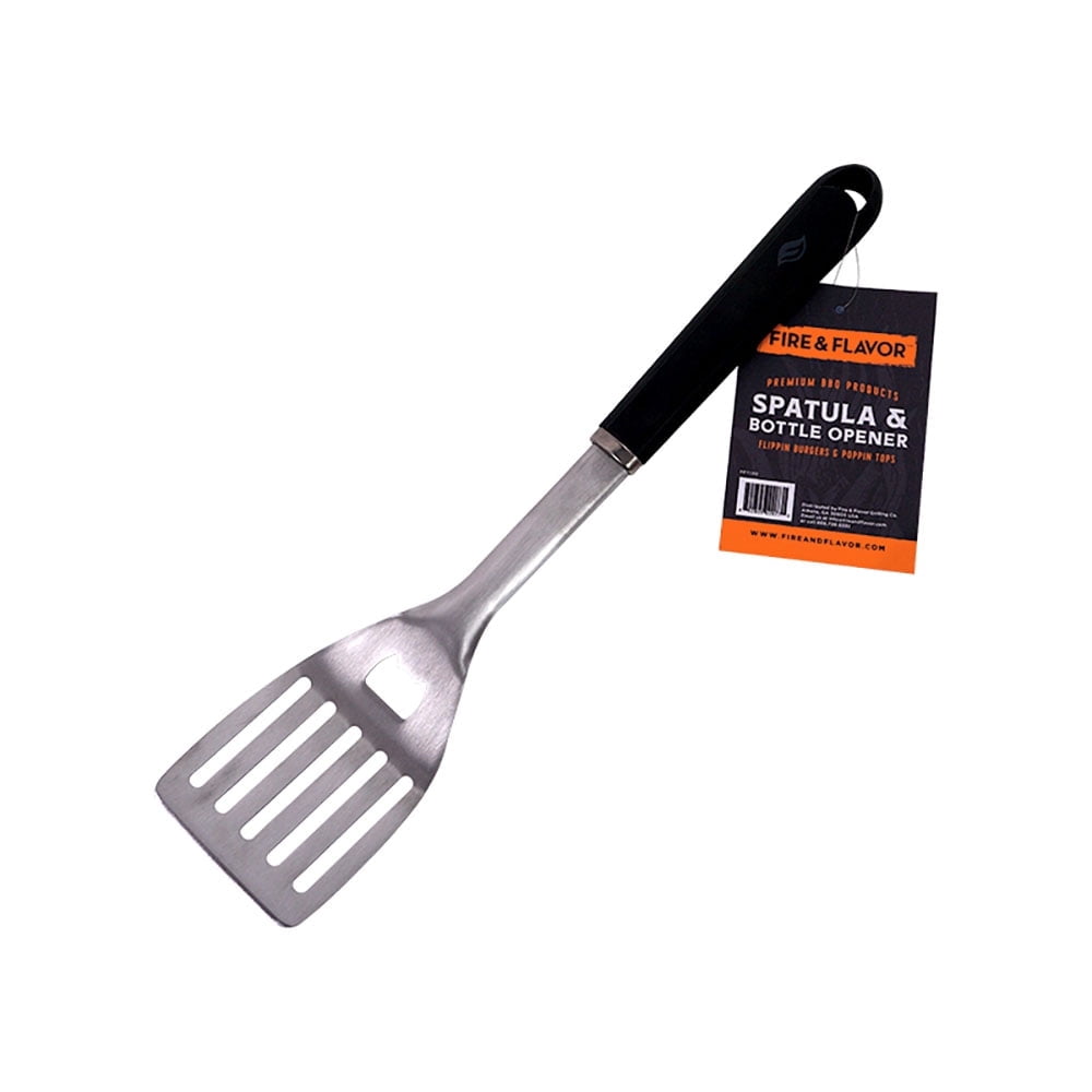 Fire & Flavor Wood Handle Spatula w/Beer Opener