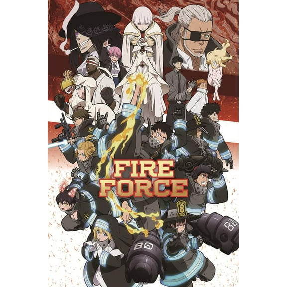 Fire Force Poster 12x18inch (30x46cm) poster, perfect for any room! Frameless art Wall Art Gift