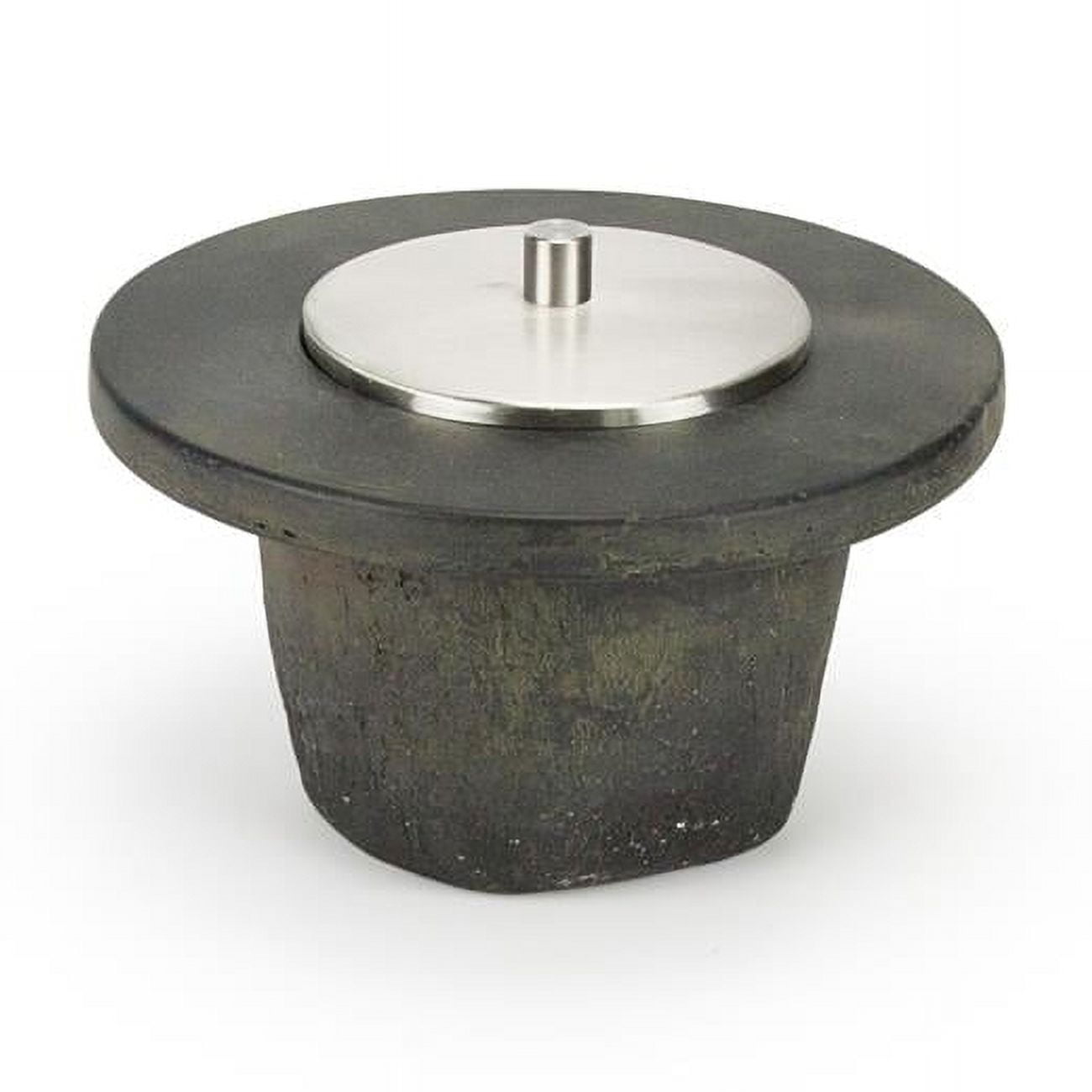 Black and Stainless Steel Fire Fountain Add-On Kit