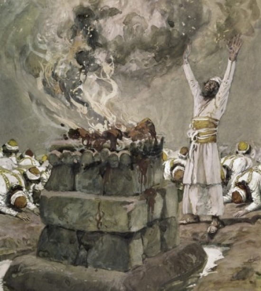 Fire From Heaven Consumes the Sacrifice James Tissot (1836-1902 French) Jewish Museum New York Canvas Art - James Tissot (24 x 36)