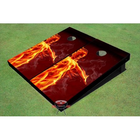 Fire Girl Themed Cornhole Boards
