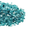 thumbnail image 1 of 10 LBS Aqua Blue Fireplace Glass Rocks, 1/2-Inch Fire Glass for Fire Pit Table, Fire Pit Refill, Decorative Fire Media, 1 of 11