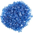 thumbnail image 1 of Fire Glass Hampshire 1/2 Inch 10 Pounds Tempered Fireplace Glass Rocks for Propane Fire Pit or Natural, Pacific Blue, 1 of 9