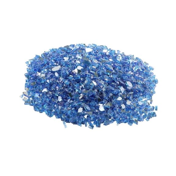 Fire Glass for Fire Pit, 10 LBS Cobalt Blue 1/4 Inch, Fireplace Rocks