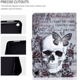 thumbnail image 1 of Fire HD 10 2021/ HD 10 Plus Case 11th Generation 2021 Released, Allytech PU Leather Slim Folio Kickstand Smart Cover Auto Sleep Flip Shell Skin Case for Amazon Kindle Fire HD 10 2021,Butterfly Skull, 1 of 6