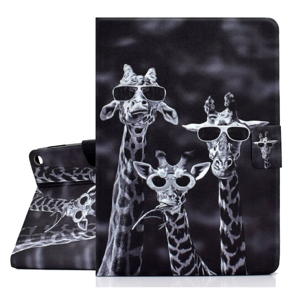 Fire HD 10 2021/ HD 10 Plus Case 11th Generation 2021 Released, Allytech PU Leather Slim Folio Kickstand Smart Cover Auto Sleep Flip Shell Skin Case for Amazon Kindle Fire HD 10 2021,Giraffee