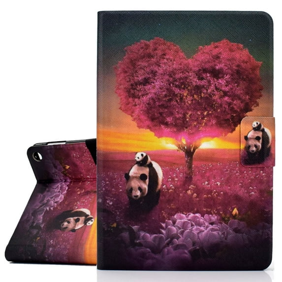 Fire HD 10 2021/ Fire HD 10 Plus Case, Allytech Slim PU Leather Flip Cover Smart Auto Sleep Wake Multi Angle Stand Shockproof Case for All-new Amazon Fire HD 10 2021/ HD 10 Plus 11th Gen,Red Tree