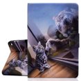 thumbnail image 1 of Fire HD 10 2021/ Fire HD 10 Plus Case, Allytech Slim PU Leather Flip Cover Smart Auto Sleep Wake Multi Angle Stand Shockproof Case for All-new Amazon Fire HD 10 2021/ HD 10 Plus 11th Gen,Tiger Cat, 1 of 8