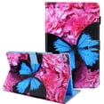 thumbnail image 1 of Fire HD 10 Case 2017 7th Generation, Fire HD 10 2015 Case, Allytech Slim Fit Smart Shell Auto Sleep Wake Shockproof Pencil Holder Cards Pocket Wallet Case Cover for Amazon Fire HD 10.1",Blue Butterfly, 1 of 8