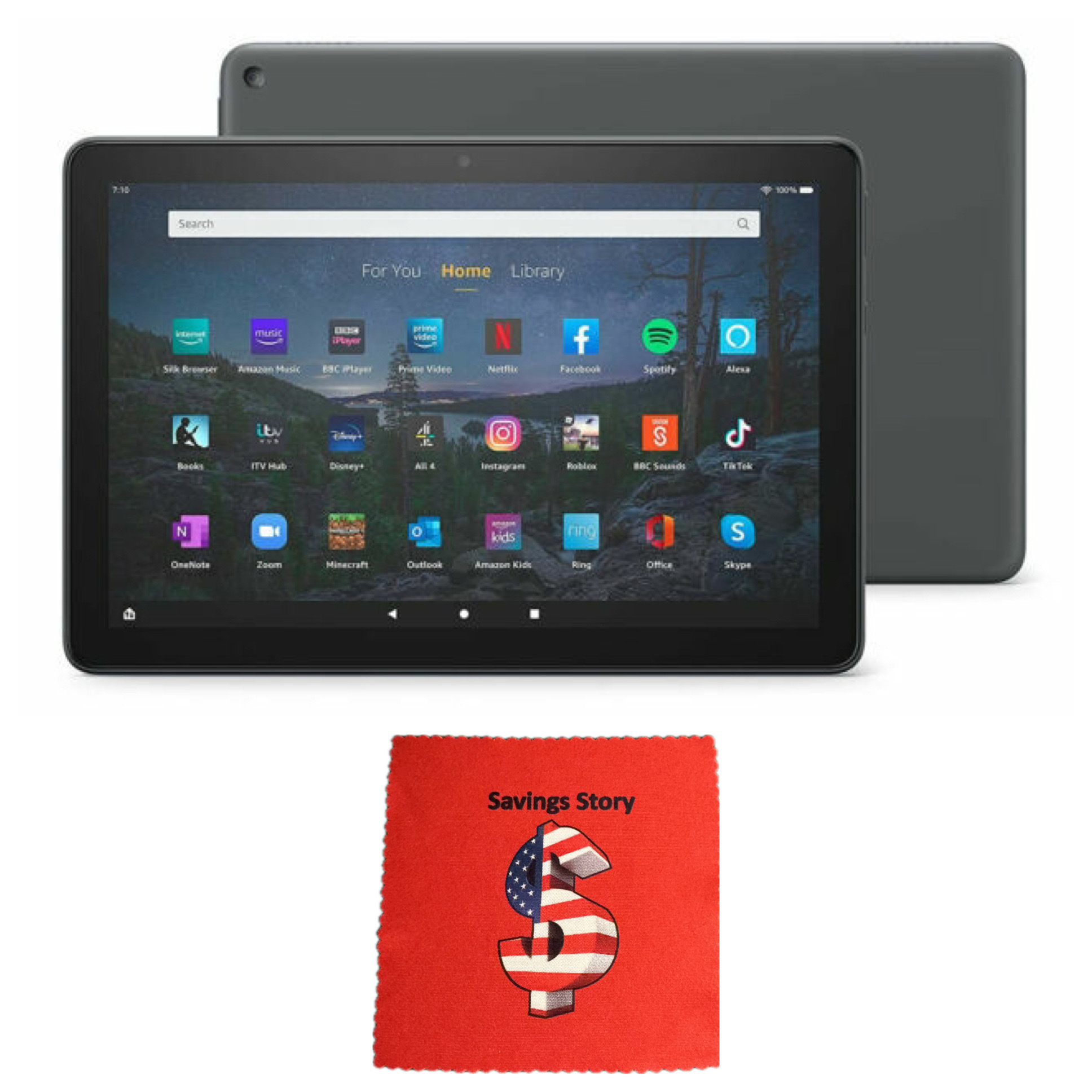 Fire_HD 10 Plus 10.1" 1080p Full HD Tablet, 2021 Release, 32GB Memory