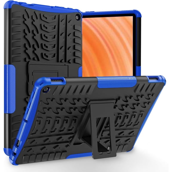 for Fire HD 10 Tablet Case 13th Generation 2023 and Kindle Fire HD10 Case 2023, Heavy Duty Dual Layer Shockproof Impact Resistance Protective Case with Kickstand for Kids