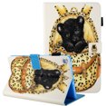 thumbnail image 1 of Fire HD 8 Case (2018/2017/2016, 8th/7th/6th Generation), Allytech Slim Folio Kickstand Auto Sleep Wake Magnetic Closure Cards Pocket Wallet Case Cover for Amazon Kindle Fire HD 8, Black Cat, 1 of 8