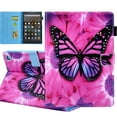 thumbnail image 1 of Fire HD 8 Case 2020, Fire HD 8 Plus Case 2020, Allytech PU Leather Slim Shockproof Auto Sleep Wake Folio Flip Smart Cover Pencil Holder Book Style Case for All-New Fire HD 8 10th Gen,Big Butterfly, 1 of 7