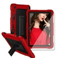 thumbnail image 1 of Fire HD 8 / HD 8 Plus Tablet Case 12 Gen 2022 with Screen Protector , SOATUTO Shockproof Protective Case Built in Kickstand Shoulder Strap for Fire HD 8 Kids / HD 8 Kids Pro 2020 (Red+Black/1 Pcs), 1 of 6