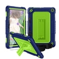 thumbnail image 1 of Fire HD 8 / HD 8 Plus Tablet Case 12 Gen 2022 with Screen Protector , SOATUTO Shockproof Protective Case Built in Kickstand Shoulder Strap for Fire HD 8 Kids / HD 8 Kids Pro 2020 (Navy+Green/1 Pcs), 1 of 6