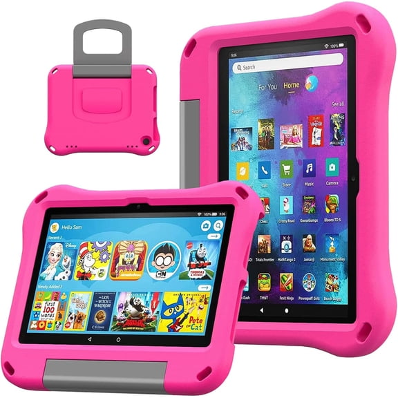 Fire HD 8 Tablet Case for Kids,Kindle Fire HD 8 Case,Amazon Fire Tablet 8 Case, Shockproof Handle Stand Kids