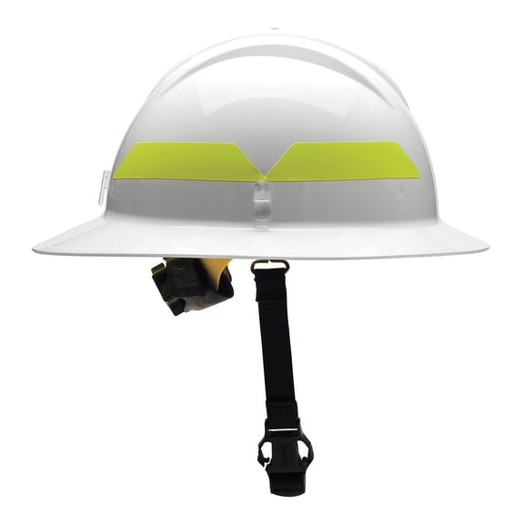 Fire Helmet, White, Thermoplastic CA3