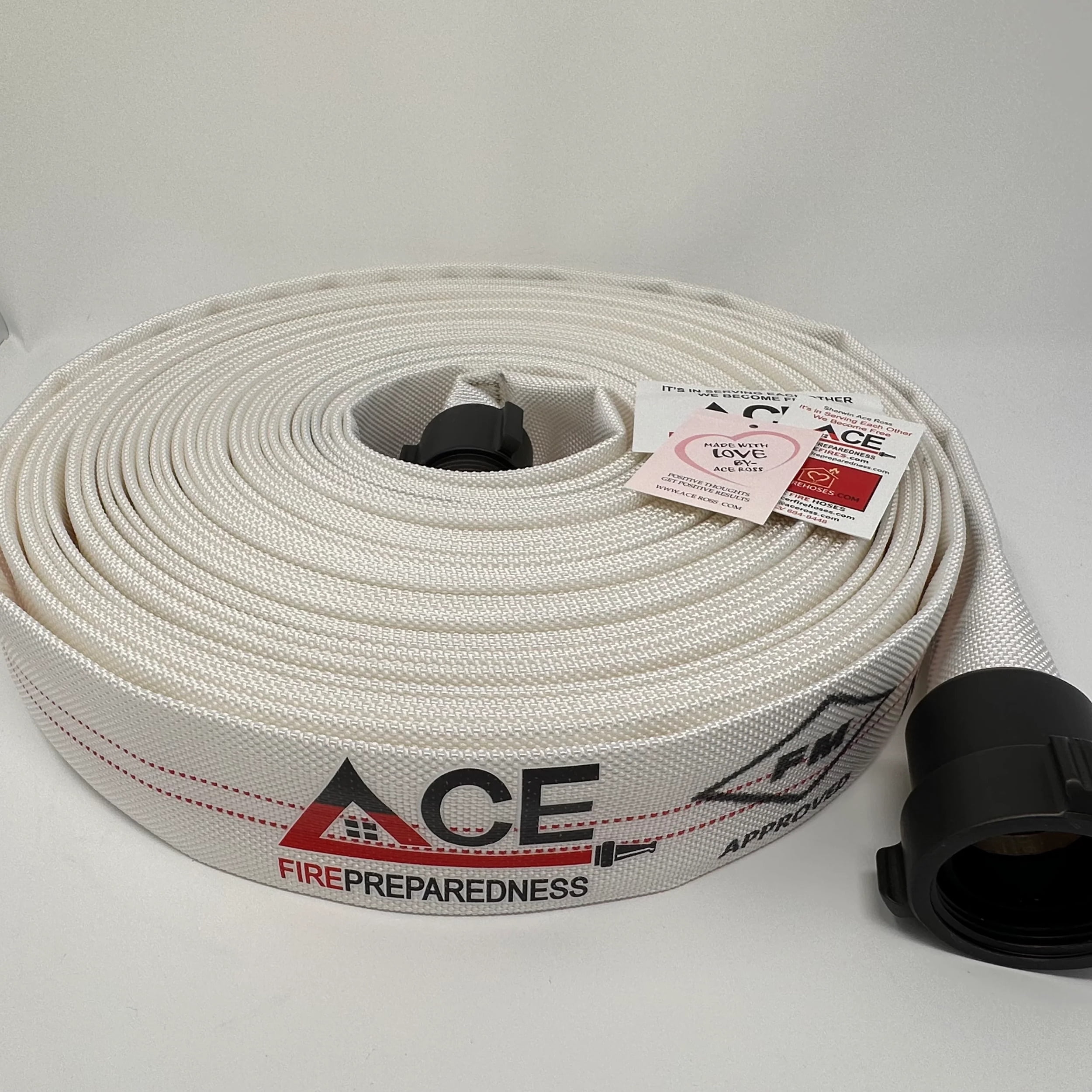 Fire Hose (2 pack) Bundle with Fire Hydrant Connector includes hydrant