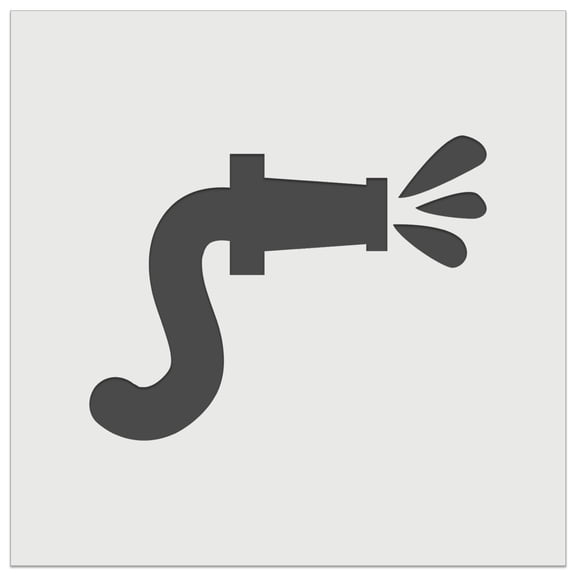 Fire Hose Firefighter with Water DIY Cookie Wall Craft Stencil - 11.5 Inch